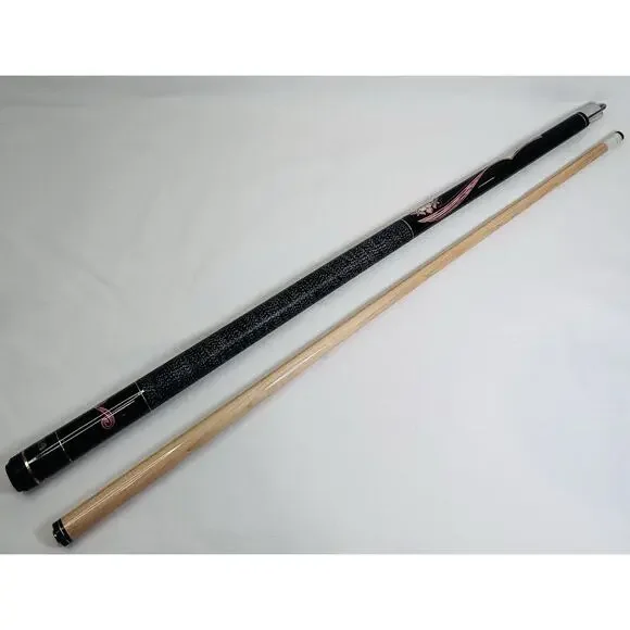 Athena Two Piece 58.5 in. Billiards Pool Cue Stick 20 Oz W/ Case Floral - Picture 2 of 8